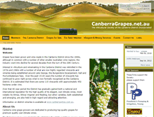 Tablet Screenshot of canberragrapes.net.au